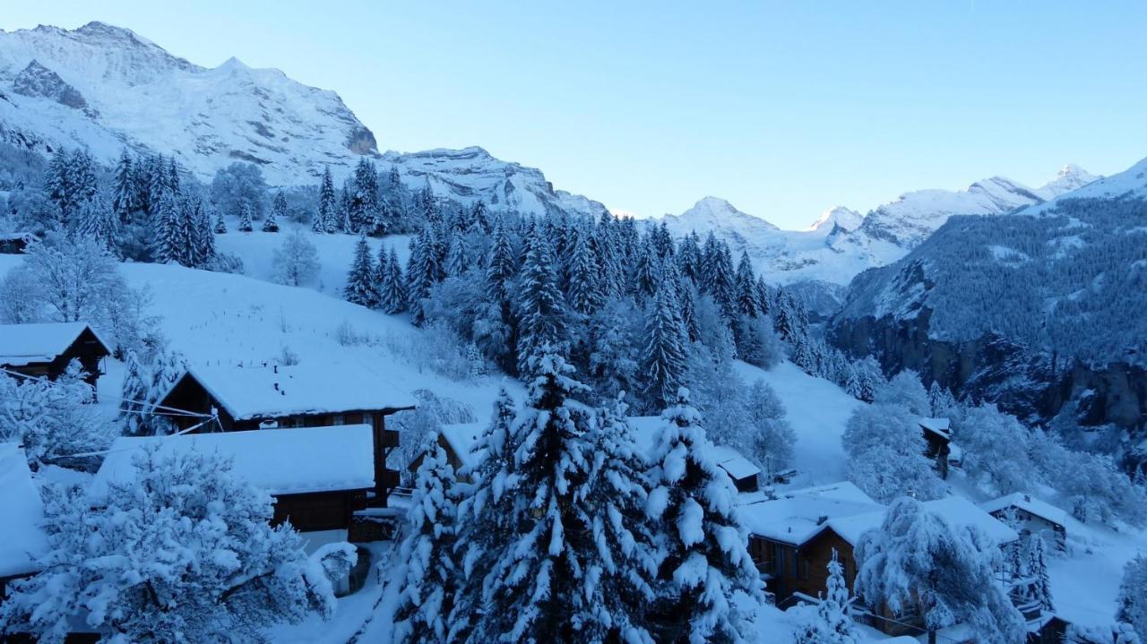 Chalet Eigersunne 2 Wengen Exterior foto
